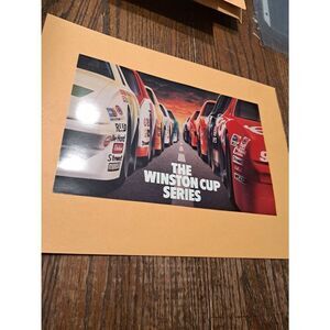 1989 Winston Cup Series Promo Card NASCAR Schedule Show Car Info Sheet